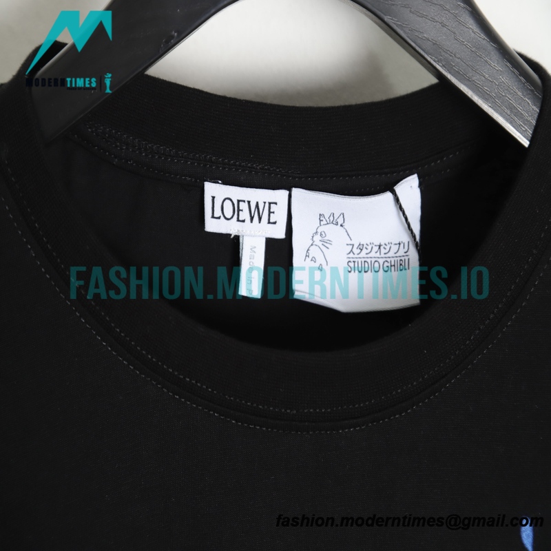 Loewe - 23SS Flame Four-leaf Clover Pocket Short-sleeved T-shirt Loewe - 23SS Flame Four-leaf Clover Pocket Short-sleeved T-shirt